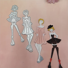 1pc Girls Cutting Mold Scrapbooking Cutting Stencil DIY Album Craft Decor