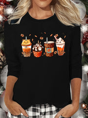 Cartoon Print Lounge Top Women's Sleepwear