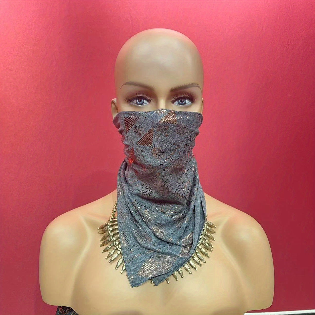 Men's Square Scarf for Face Covering