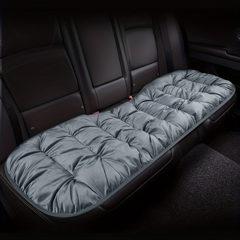 Winter Warm Cotton Flocking Car Seat Cushion Thickened Plush Single Piece