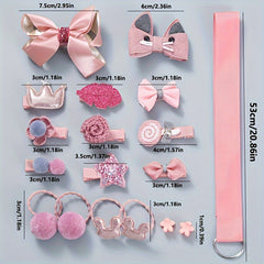 18pcs Princess Crown Hair Clip Set for Children