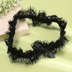 Wide Lace Garter Belt Bowknot Legs Band Bridal Wedding Accessories