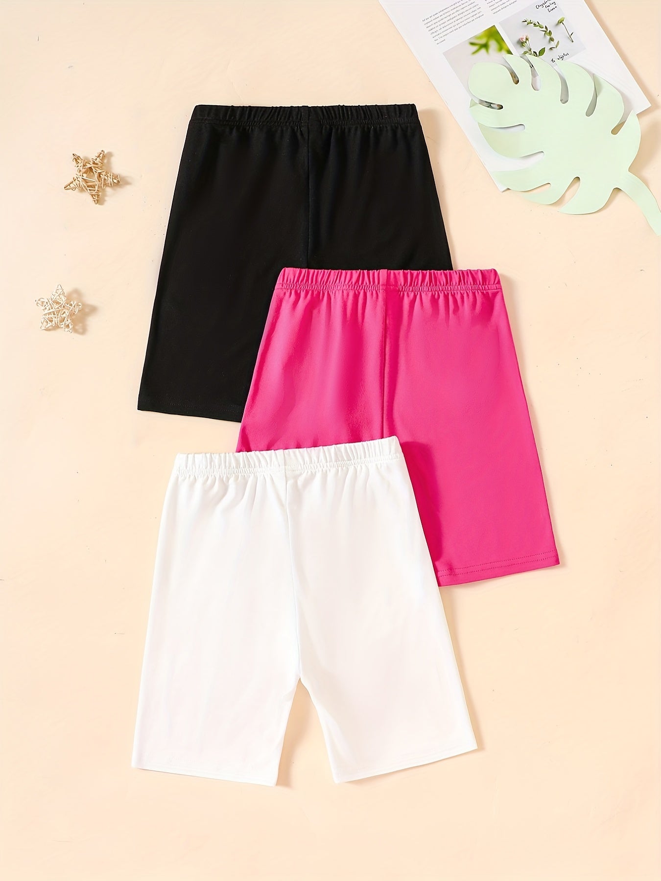 Girls Stretch Skinny Bike Shorts For Sports Leisure Summer