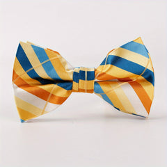 Men's Casual Striped Bow Tie Formal Suit Shirt Accessories