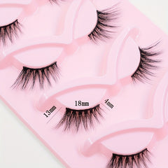 5 Pairs Half Eye Lashes Natural Look C Curling Short Wispy False Eyelashes