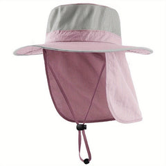 UPF 50 Sun Hat with Neck Flap Mesh Boonie Hats for Men & Women
