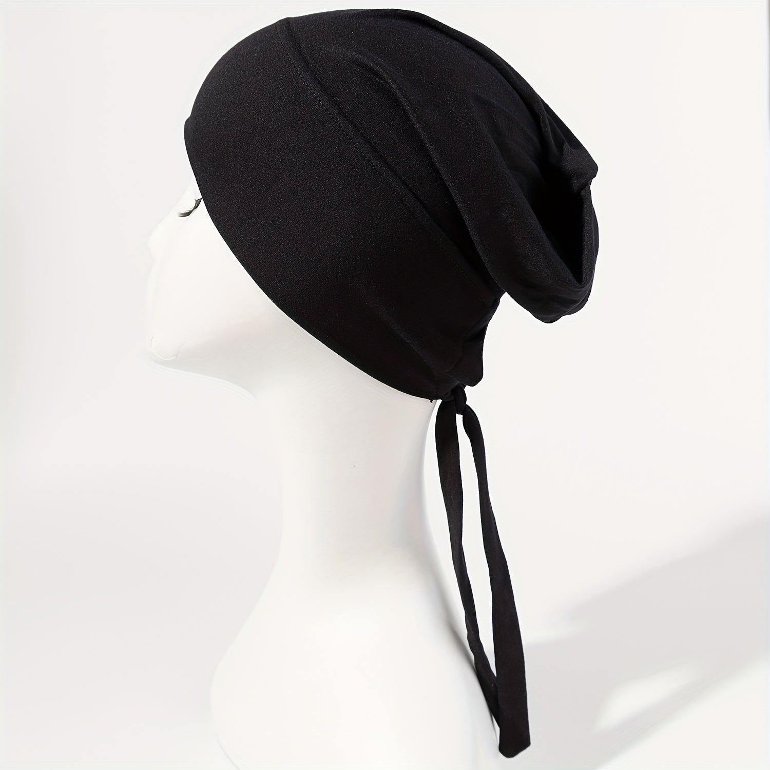 Turban Cap Casual Head Wrap Elastic Hijab Head Scarf Women Bandana Beanies