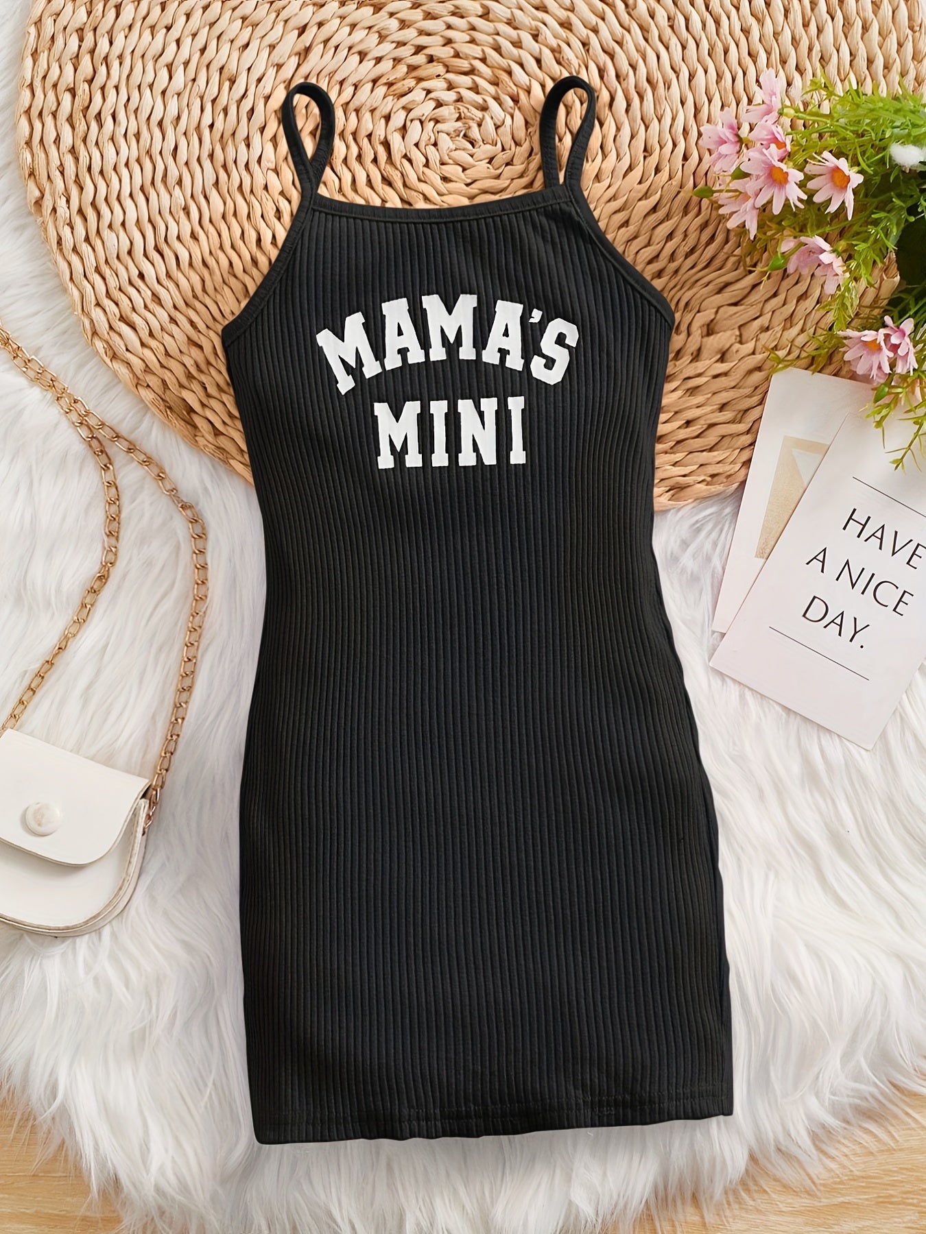 Girls 'Mama's Mini' Cami Dress Slim Fit for Summer