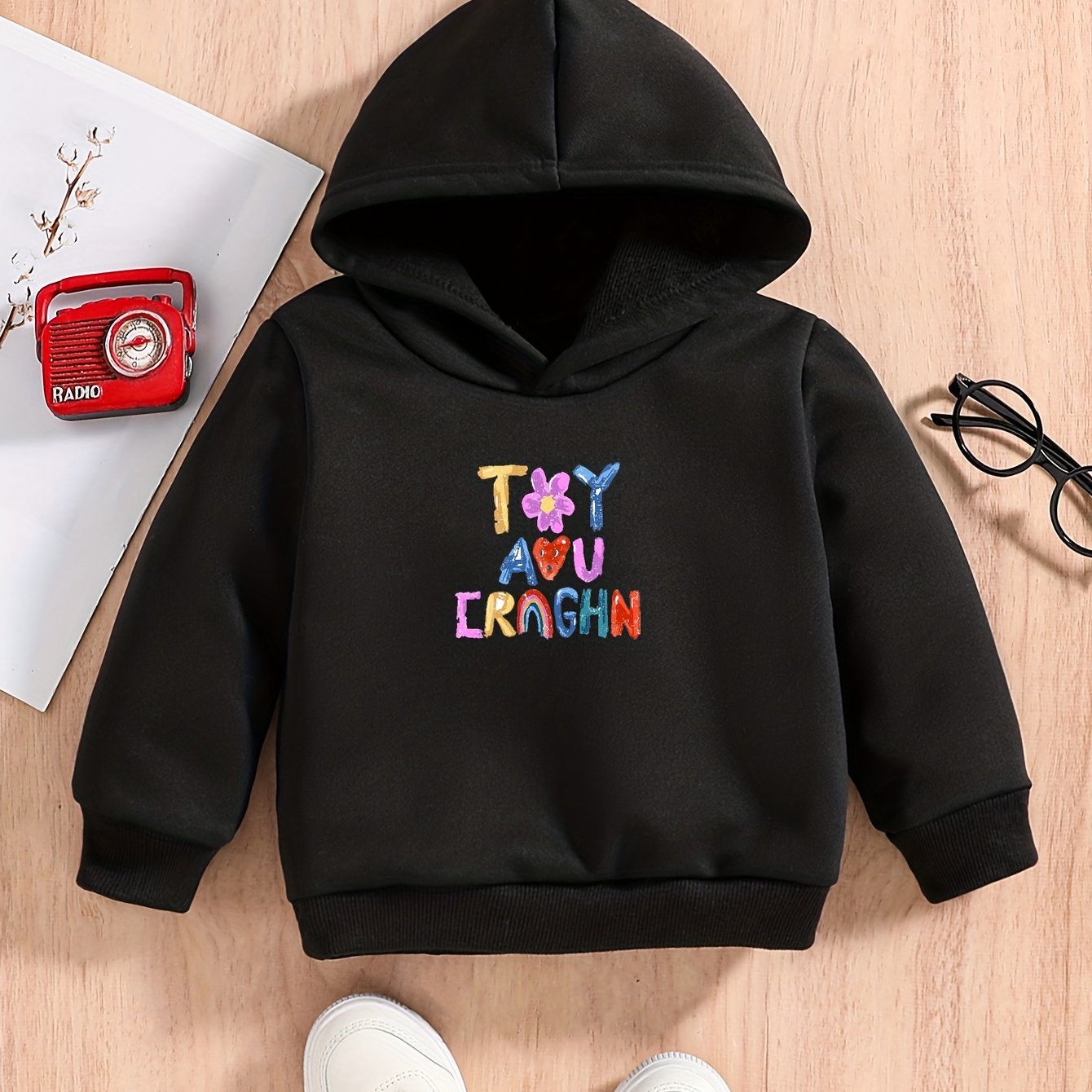 Baby Boys Hoodie Letter Graphic Pullover