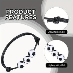 Women's Sports Charm Bracelets - Adjustable Bracelets for Birthday Party