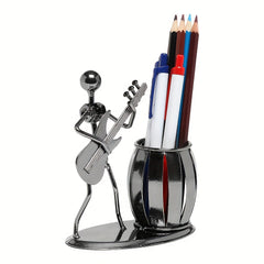 Metal Desk Penholder Rocker And Guitar Office Supplies Organizer