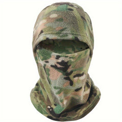 Outdoor Warm Cap With Fleece & Full Face Mask for Army Tactical Use