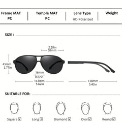 Men's Polarized Business Sports Style Sunglasses UV400