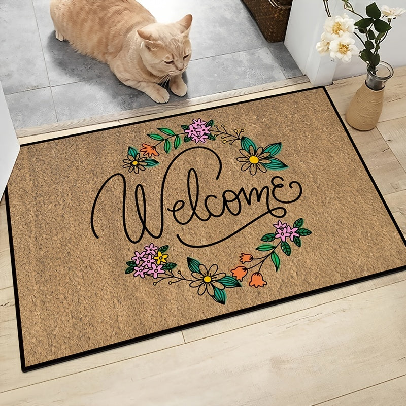 Welcome Mat Front Door Outdoor Entrance Non-slip Mat