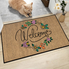 Welcome Mat Front Door Outdoor Entrance Non-slip Mat