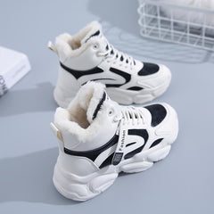 Women's Fleece Lined High Top Sneakers