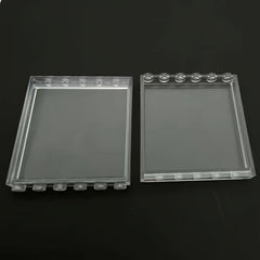 9pcs Window Panels Set for Building Blocks Durable Plastic Halloween Christmas