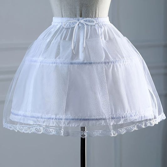 Princess Lace Dress with Adjustable Waist for 3-12 Year Old Girl