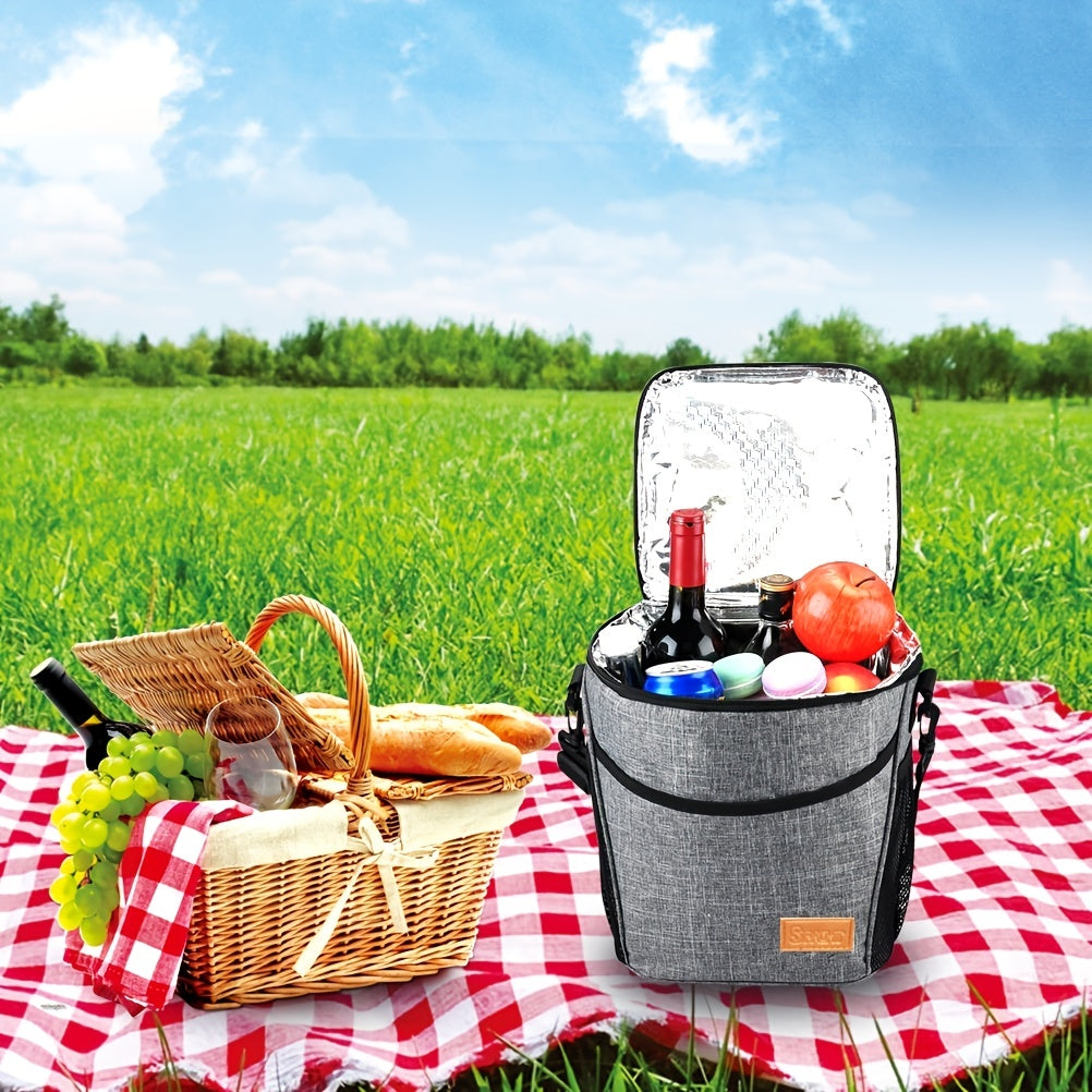 Men's Waterproof Thermal Lunch Bag Outdoor Picnic Lunch Box