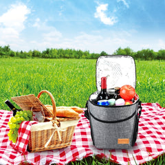 Men's Waterproof Thermal Lunch Bag Outdoor Picnic Lunch Box