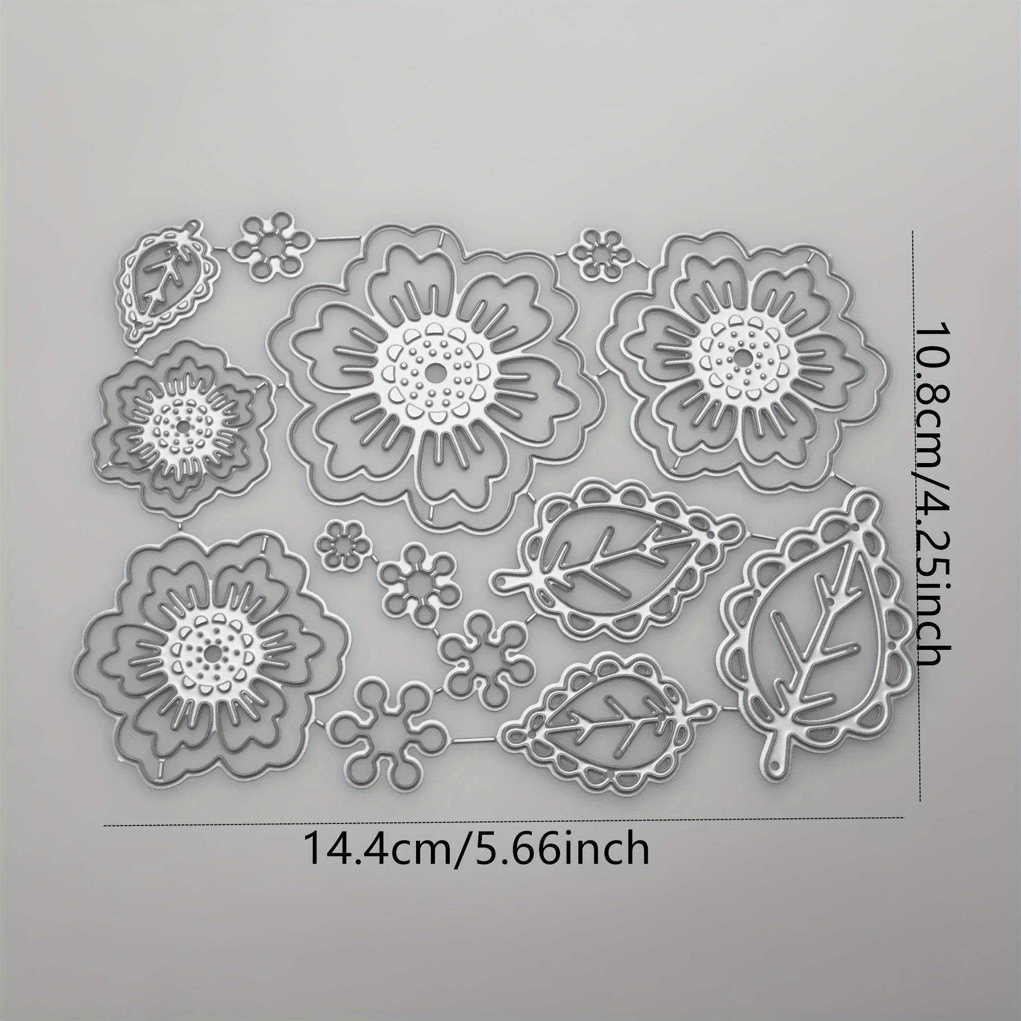 Flowers and Leaves Metal Cutting Dies for DIY Crafts