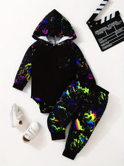 Baby Boys Glow In The Dark Hoodie & Pants Set