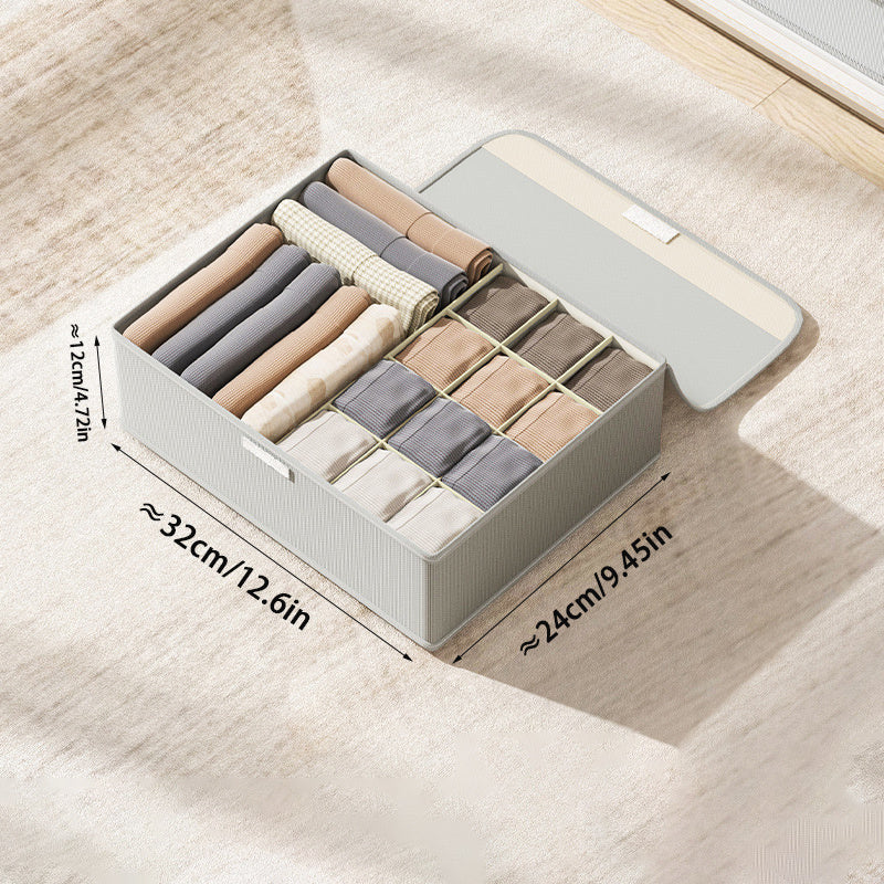 Stylish Oxford Cloth Flip Underwear Storage Box
