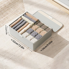 Stylish Oxford Cloth Flip Underwear Storage Box
