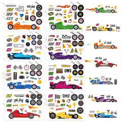 Kids Racing Car Stickers for Party Favors