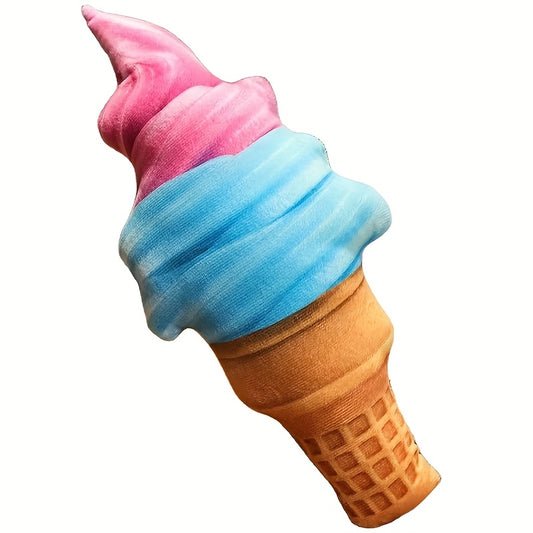 Set of 5 Cartoon Ice Cream Cone Plush Dolls - Realistic Toy for Kids