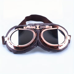 Vintage Style Pilot Goggles for Motorcycle