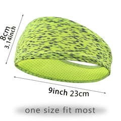 5pcs Men's Sports Headbands Breathable Mesh Reusable Washable Sweat Bands