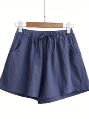 Women's Outdoor Sports Shorts with Knot Front and Loose Fit