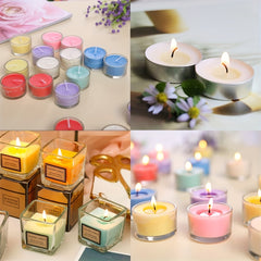 100-200-500pcs Candle Wicks 2.54cm Low Smoke Cotton Pre Waxed Candle Wick