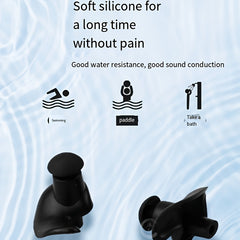 Anti-mute Earplugs w/ Lanyard for Learning Swimming