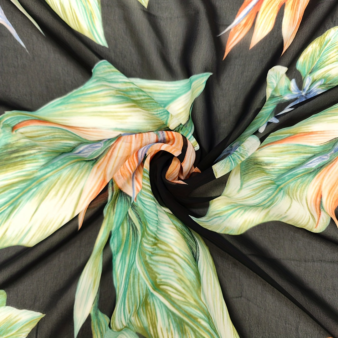 1yd Chiffon Fabric DIY Clothes Pants Dress Fabric Cut Size