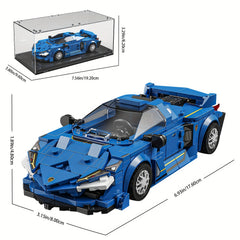313pcs Sports Car Building Block Toy Kit with Display Box