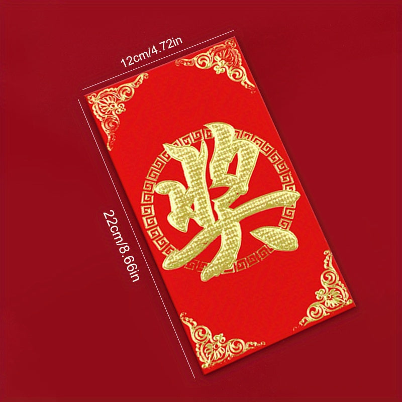 6pcs Chinese Printed Blessing Red Envelopes Lucky Money Rabbit Red Envelopes