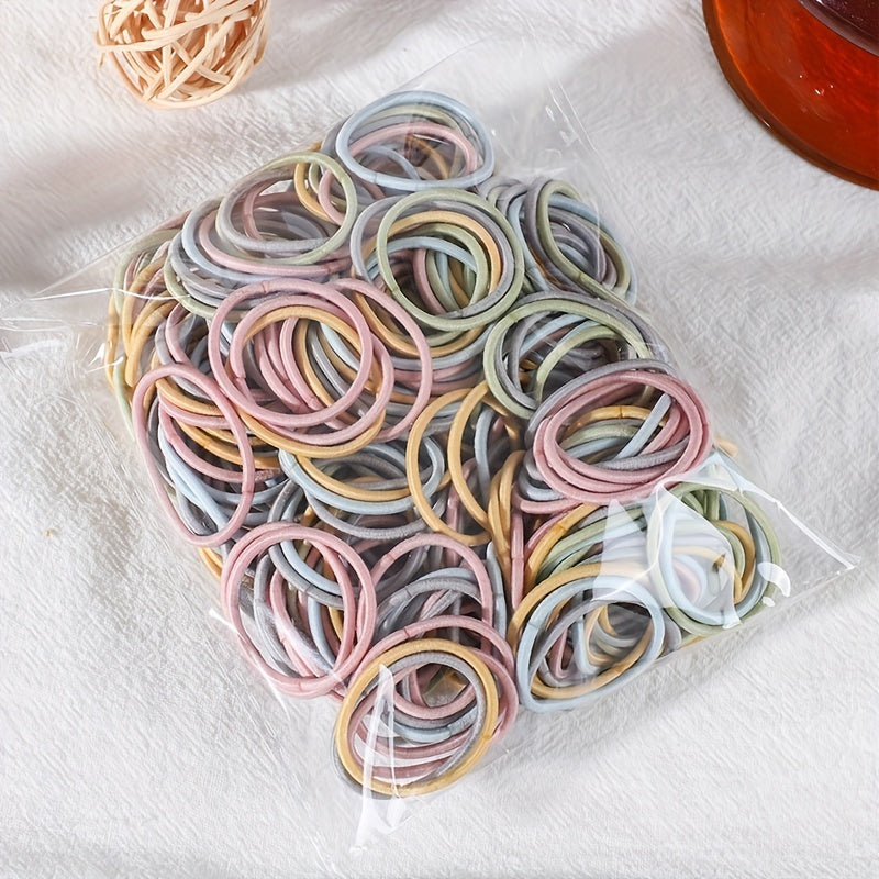 50pcs Colorful Elastic Hair Ties Hair Bands Set for Baby Girls