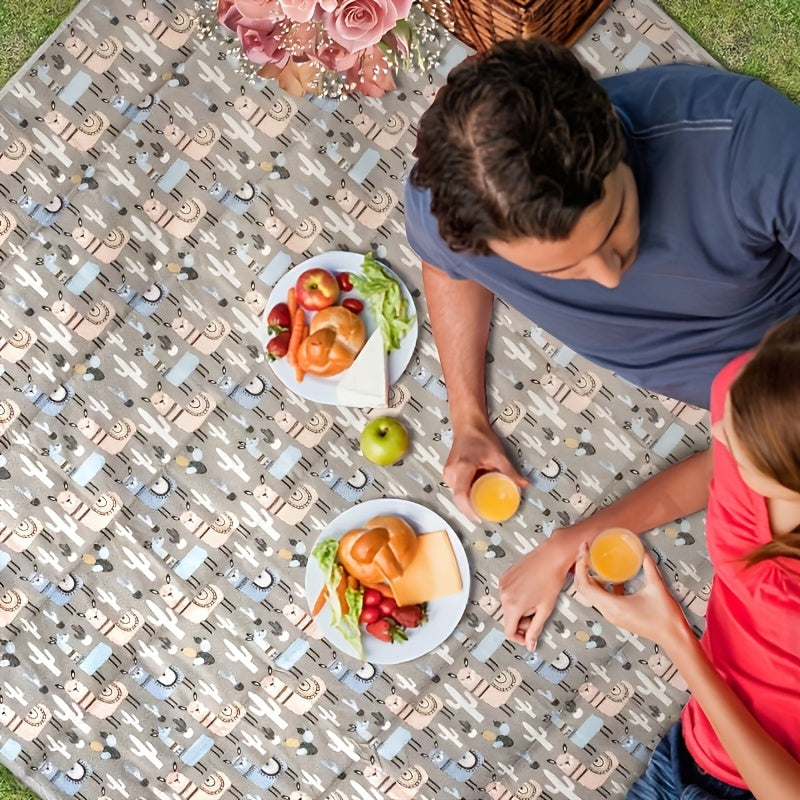 Portable Waterproof Picnic Mat for Outdoor Camping - Easy to Carry