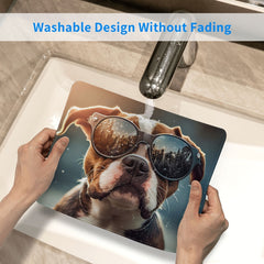 Sunglasses Dog Pattern Gaming Mousepad