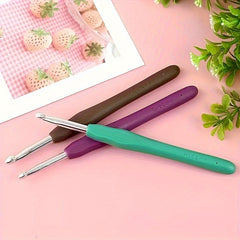 Colorful Soft Handle Crochet Hooks Ergonomic Soft Grip Crochet Needle Set