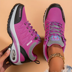 Women's Air Cushioned Hiking Shoes Thick Sole Non Slip Outdoor Sports Shoes