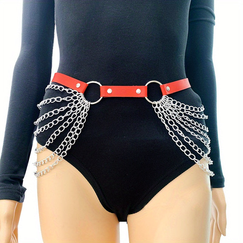 Punk Chain Fringe Waistband Tassel Belly Belt Vintage Jewelry