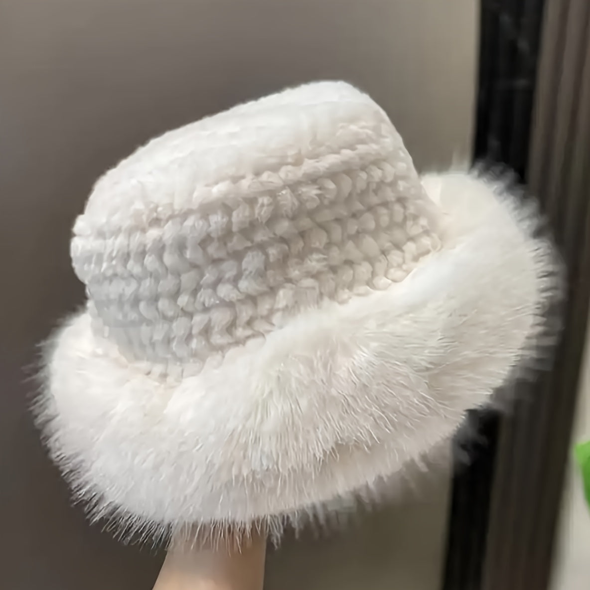 Women Winter Soft Warm Fisherman Hat Thick Outdoor Bucket Caps