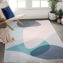 Soft Fluffy Plush Area Rugs Geometric Shaggy Rugs for Bedroom Living Room