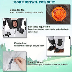 Dairy Cow Inflatable Costume for Halloween Party
