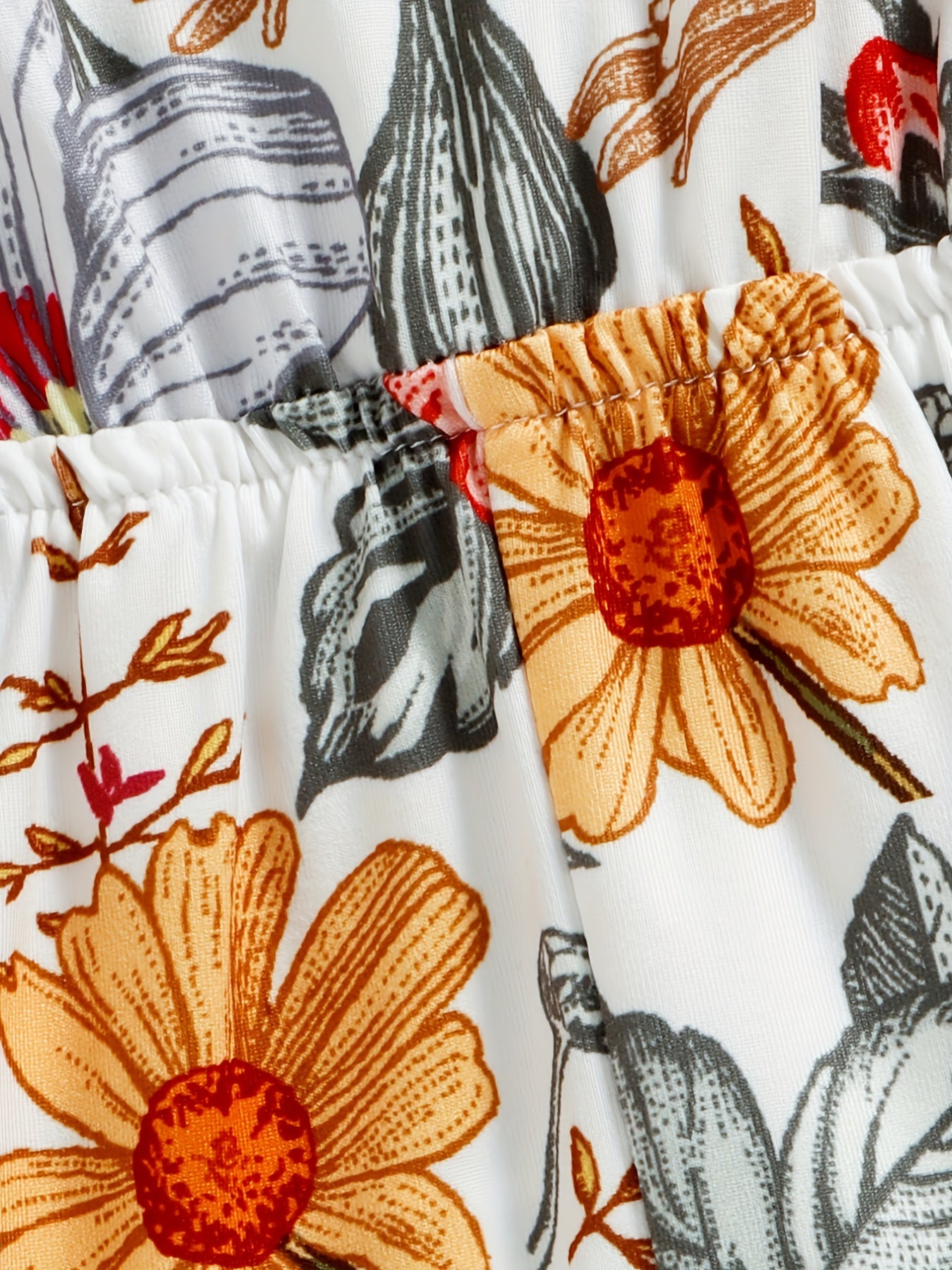 Floral Print Cami Jumpsuit for Baby Girls