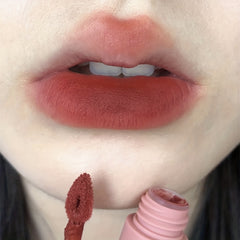 Nude Matte Lipstick Soft Velvet Lip Glaze Long-Lasting Lipstick