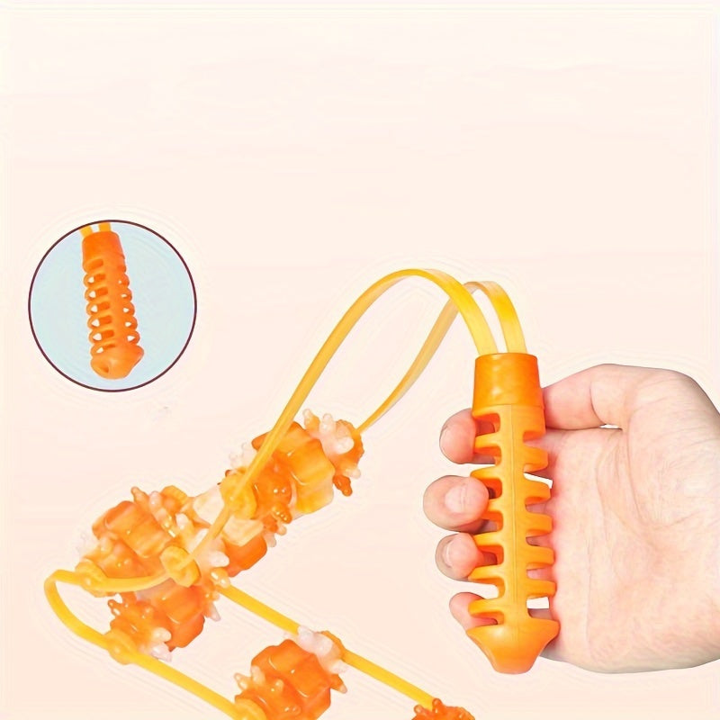 6-Wheel Body Strip Massager for Neck & Spine Manual Massage Roller